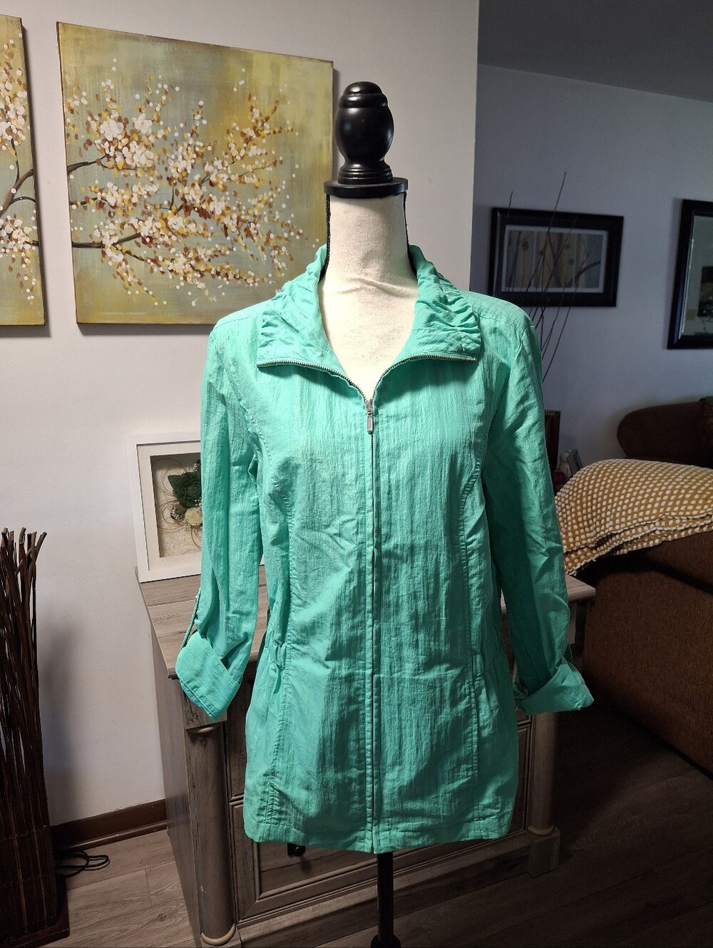 Christopher & Banks Seafoam Jacket Womens Large